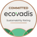 Badge for Committed Ecovadis sustainability rating