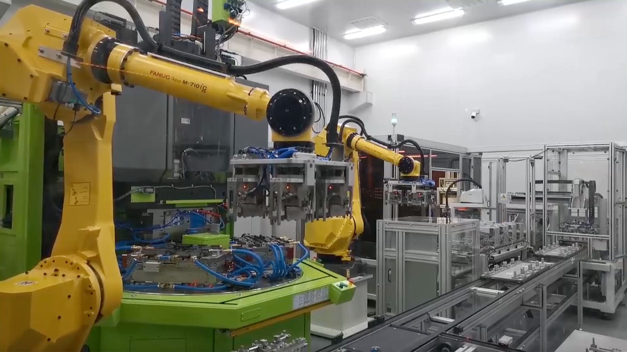 automated machines in a lab