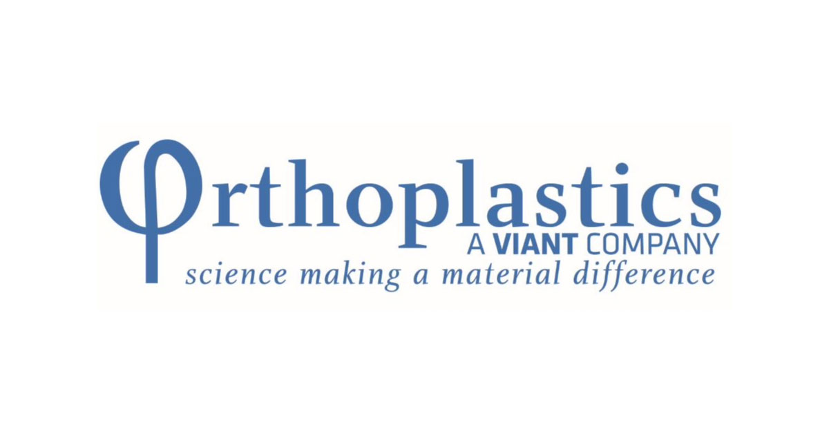 logo for Orthoplastics - A Viant company - science making a material difference