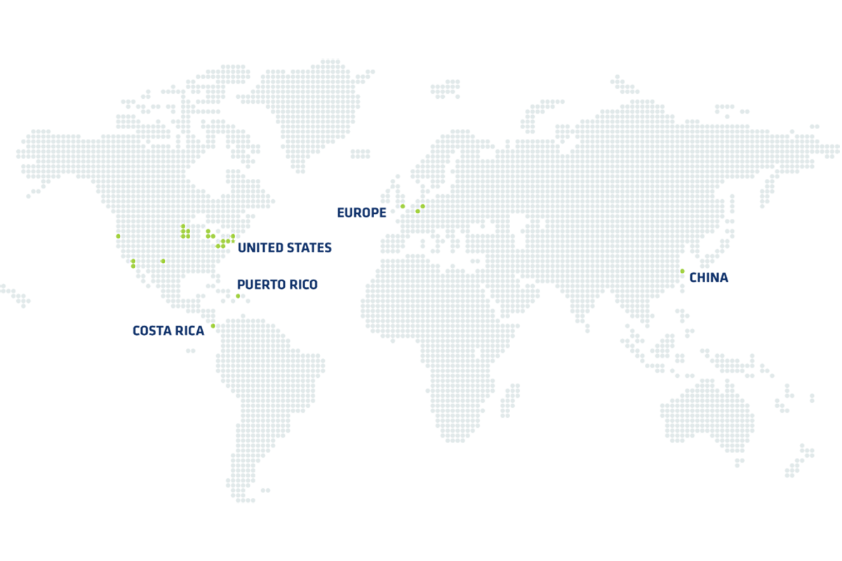 map of Viant locations