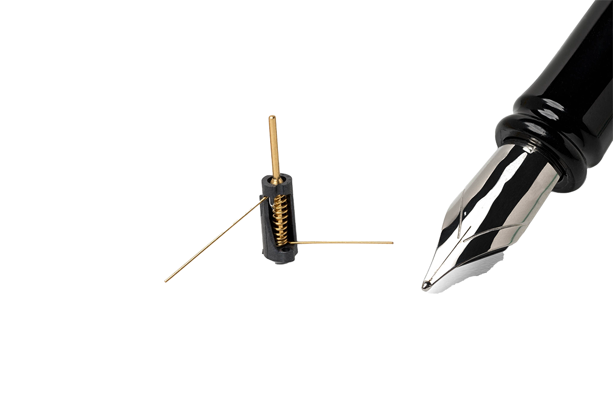 a sharp pen and a molding