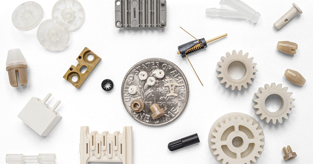 a group of micro-moldings